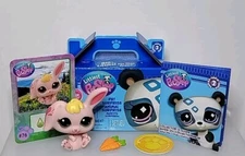Littlest Pet Shop G7 Blind Box Series 2 #76 Pink Bunny Rabbit & Accessories LPS