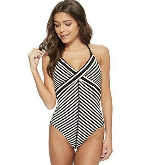 robin piccone black one piece