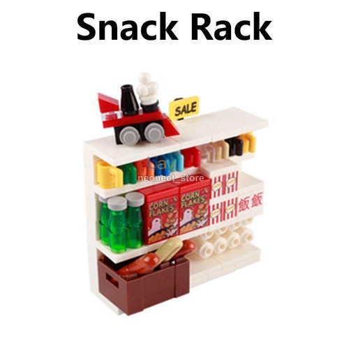 MOC Custom Building Blocks Bricks Street View Room Corner Mini City Figures Set - Picture 34 of 43