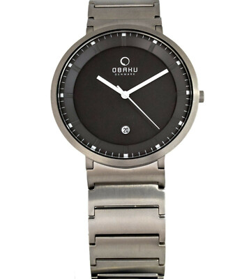 Obaku Denmark Men's Watch Stainless Steel Sporty Modern V147GCBSC 42mm 