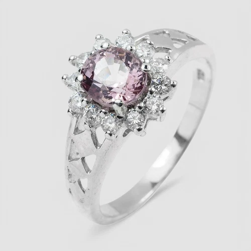 Charming Lavender Spinel 0.83Ct 925 Sterling Silver Handmade Jewelry Fine Rings