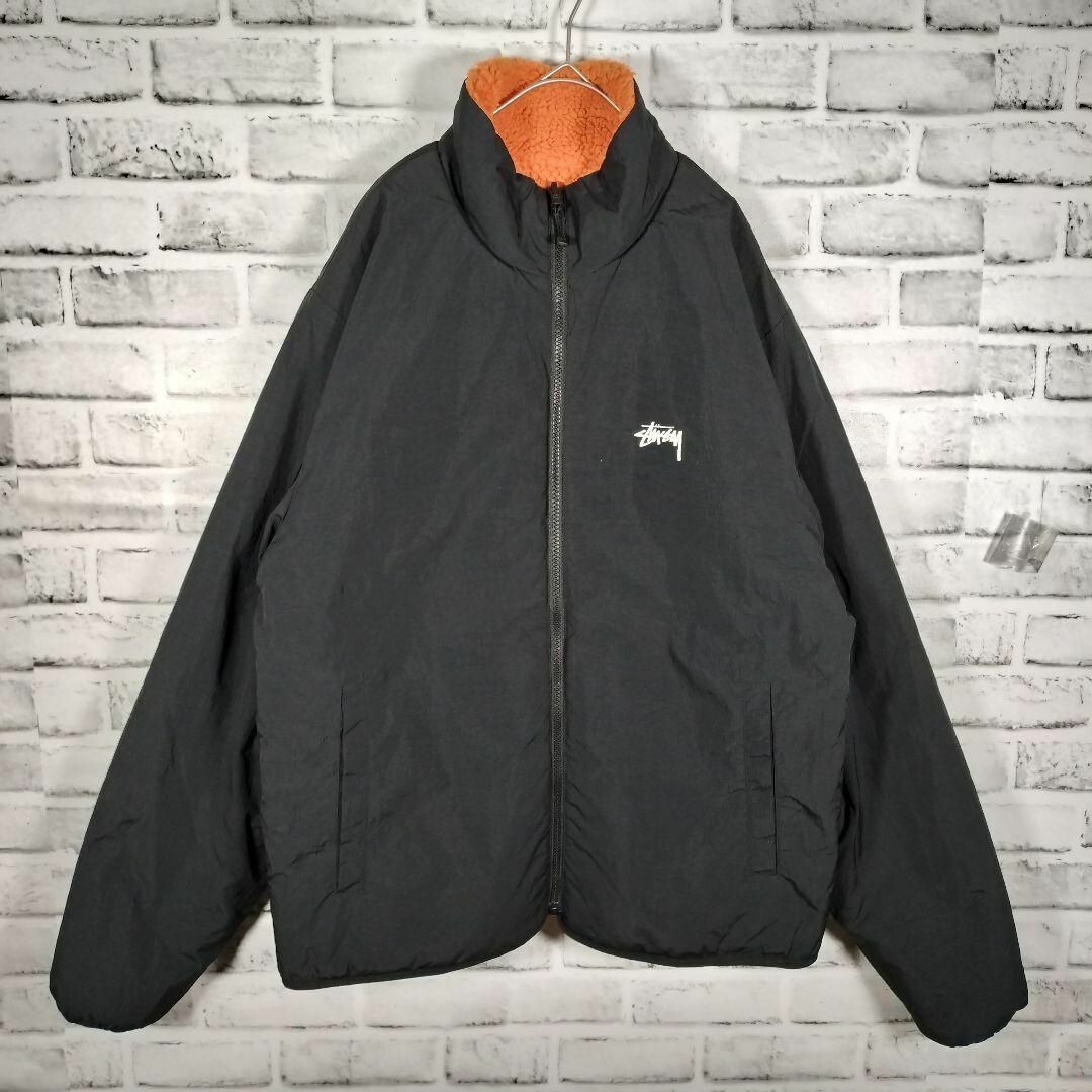 stussy 8 ball reversible fleece