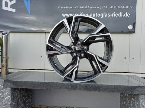 Felgen 4x MAM RS5 Black Front polish 8,5x19 5/112 ET30 Audi VW Seat Skoda BMW MB - Bild 1 von 2
