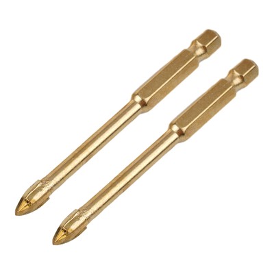 Speziell Glasbohrer 6 Mm Bits KITS Speerkopf-Sechskantschaft 10 TEILE/SATZ