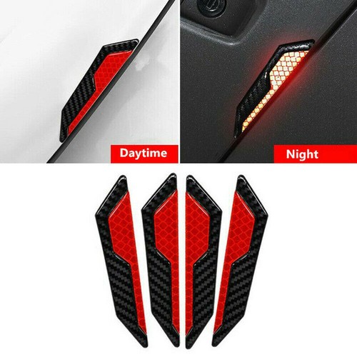 4pcs Red Auto Car Side Door Edge Anti-Collision Scratch Protector Strip Sticker - Picture 3 of 12