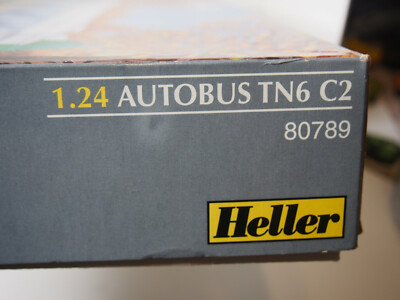 Vintage Heller 1/24 Autobus TN6 C2 Plastic Model Kit #80789 Made