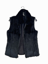 Jocelyn Medium Black Fur Vest