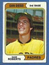 Vintage 1974 Topps Baseball Card #309 Dave Roberts San Diego Padres ex-nm