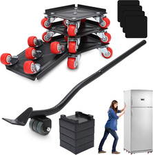 Heavy Duty Furniture Dolly with 5 Wheels, Carbon Steel Panel Furniture Mover wit