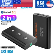2 in 1 Bluetooth Transmitter Receiver Wireless Stereo Adapter for TV Car Audio