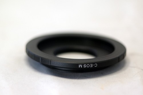 Cinema C Mount Lens to Canon EOS M EF-M Mirrorless Camera Adapter Ring M M5 M50 - Picture 3 of 6