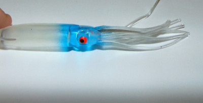 3 Octopus Fishing Lure Big Game Trolling Bait Tuna Mahi Dorado Blue 12cm Skirt