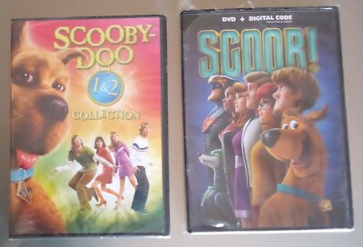 LOT OF 2 Scooby-Doo DVDs~Scoob! & Scooby Doo 1 &2 Collection ~ NEW! 