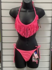 Jelly Swimwear Watermelon Fringe Top Small Tie Brazil bottom size Medium