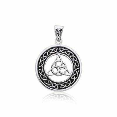Celtic Trinity Triquetra 925 Sterling Silber Anhänger Fine Heritage Jewelry