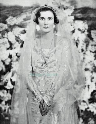 Priscilla Weigall Lady Curzon In Her Wedding Dress 1935 Photo Article E40