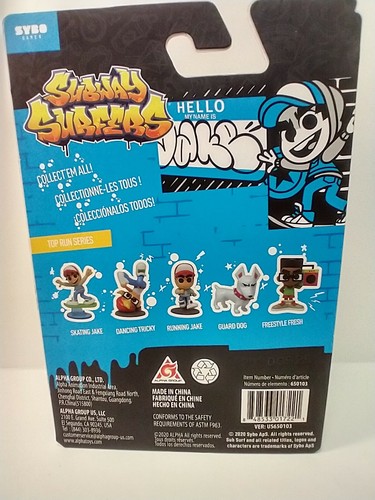 Subway Surfers Shorties Skaten Jake Figur mit Aufkleber Brandneu Kostenloser Versand - Bild 3 von 3