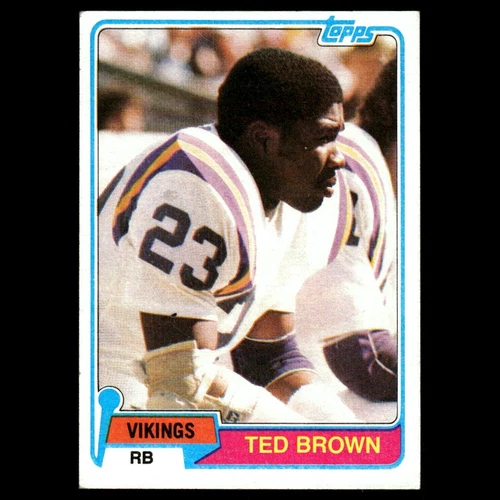 1981 Topps - Ted Brown #247 (RC) Minnesota Vikings 🏈 Football Card