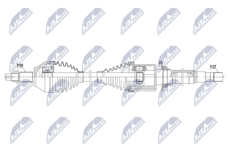 NPW-AR-010 NTY Drive Shaft for ALFA ROMEO