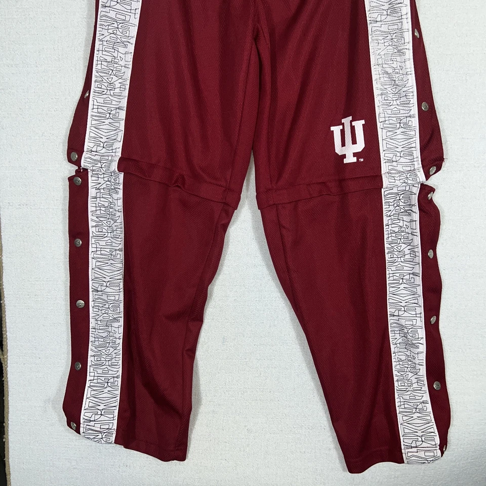 Pantalones de baloncesto grandes vintage Indiana Hoosiers Starter convertibles rasgados Foto 3 de 4
