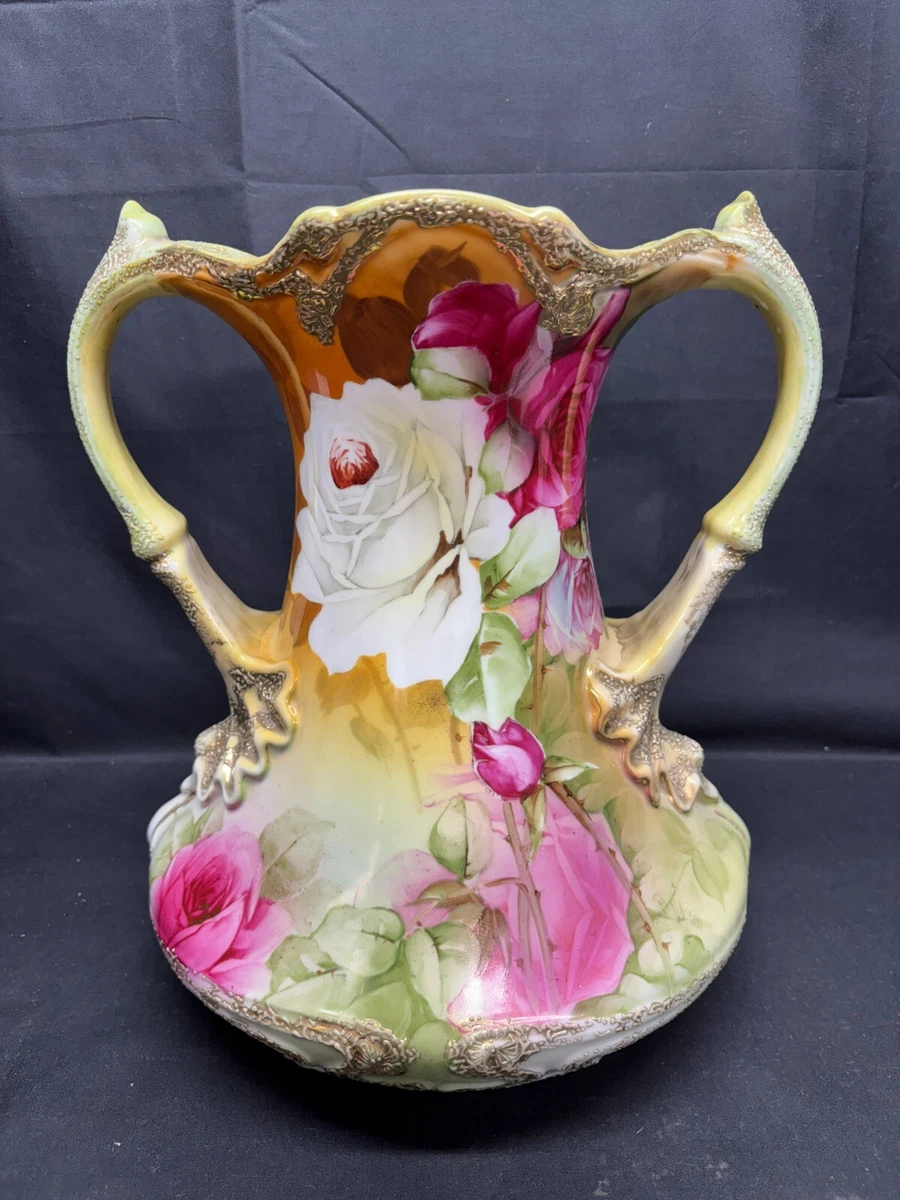 金色日本古董花瓶| eBay