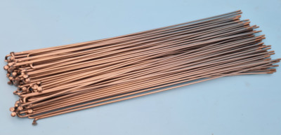 100 Speichen BERG-UNION ''KLEEBLATT'' 2 mm Nirosta 276 mm silber NOS Vintage