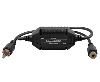 ASA GB001-RCA COAXIAL VIDEO GROUND LOOP ISOLATOR w/BUILT IN VIDEO BALUN *C12