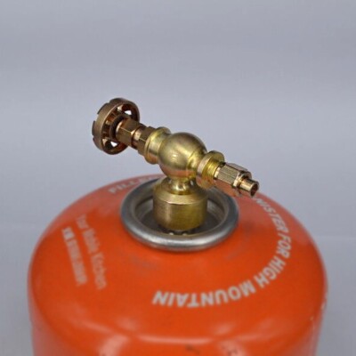Live Steam Gas Can Valve Adapter- Coleman/Parasene/Tamar - 7/16''UNEF x 1/4''40TPI