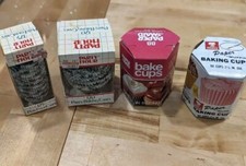 Vintage Baking Paper Cups Paper Maid Party Hour Baker's Choice Lot