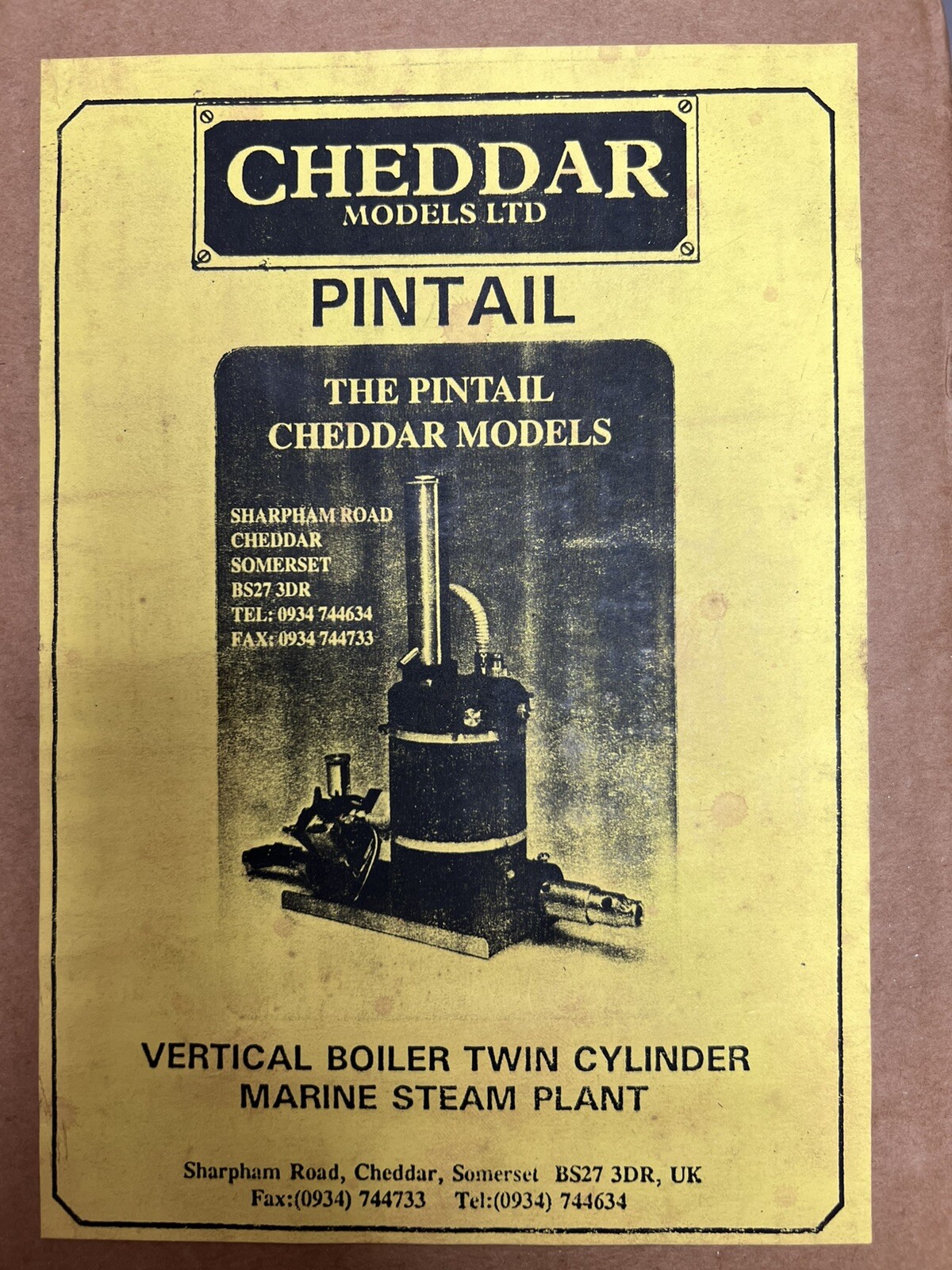 VERTICAL BOILER TWIN CYLINDER MARINE STEAM PLANT PINTAIL CHEDDAR MODELS