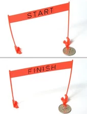 1pc Vintage 1970s TYCO START FINISH GATE Clips on All HO Slot Car Track Systems