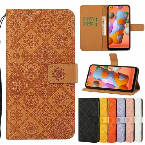 Leather Ethnic Totem Wallet Flip Phone Case For Samsung A42 A72 A41 A71 A02 A21S - 第 1/33 張圖片