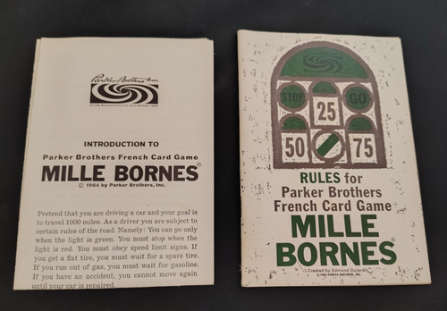 Mille Bornes Card Game Vintage 1962 Parker Brothers Complete Card Game RARE - Picture 8 of 9