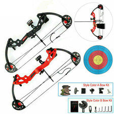 260fps 9  -28  Draw Length Right Handed 15-29Lbs Compound Bow with Carbon Arrows