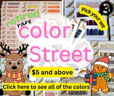 🧣🧸🎀🎄Rare Retired Color Street Nail Polish Strips free shipping 🧣🧸🎀🎄