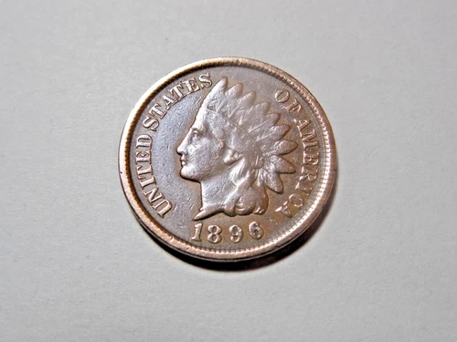 1896 Indian Head Cent in about Fine condition. Nice rim.  But You decide!!