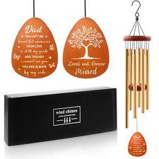Memorial Sympathy Gifts for Loss of Dad, Memorial Wind Chimes for Loss of Fat...