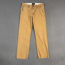 American Eagle Pants Mens 28x30 (Fits 30x28) Brown Original Straight 100% Cotton