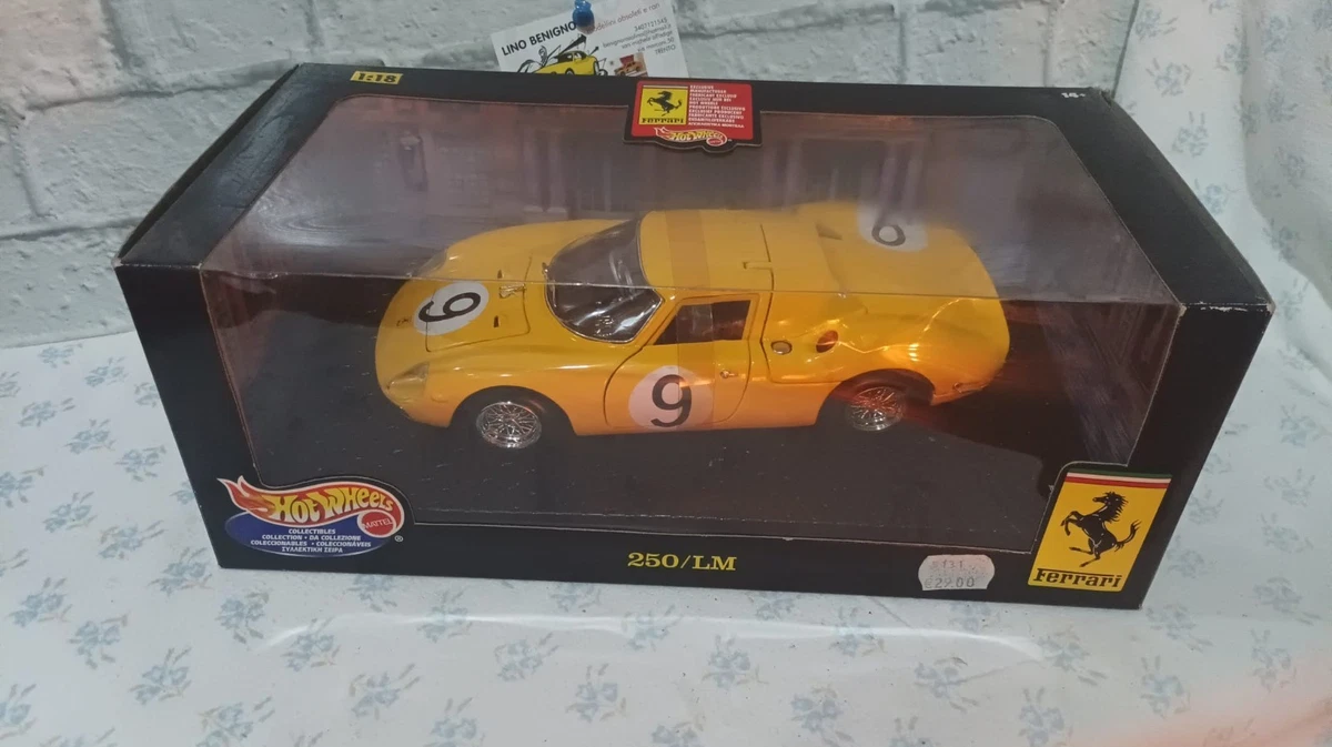 HOT WHEELS 1/18 - FERRARI 250 / LM #9 - 25729 - RARE Modele