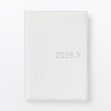 MUJI Monday start monthly/weekly schedule book A6 size, start March 2026