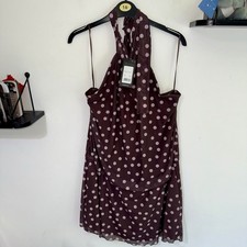 Brand New with tags, New Look Halter Neck Polka Dot Dress, size 14