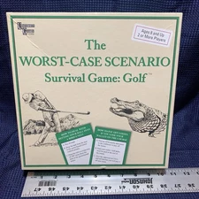 THE WORST-CASE SCENARIO SURVIVAL GAME GOLF Board Game Free Shipping Complete