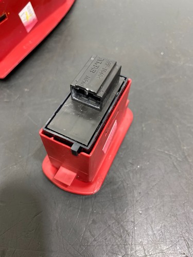 2009 CORVETTE C6 Z06 OEM RED WINDOW SWITCH PAIR DRIVER PASSENGER USED - Picture 6 of 9