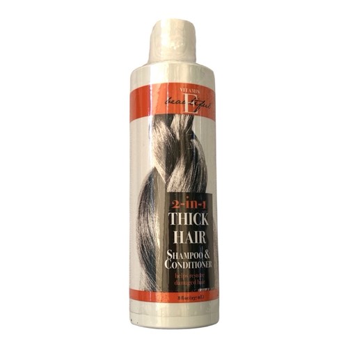 Vitamin E Beautiful 2 In 1 Thick Hair Restore Shampoo & Conditioner 8oz Sealed - Picture 3 of 9