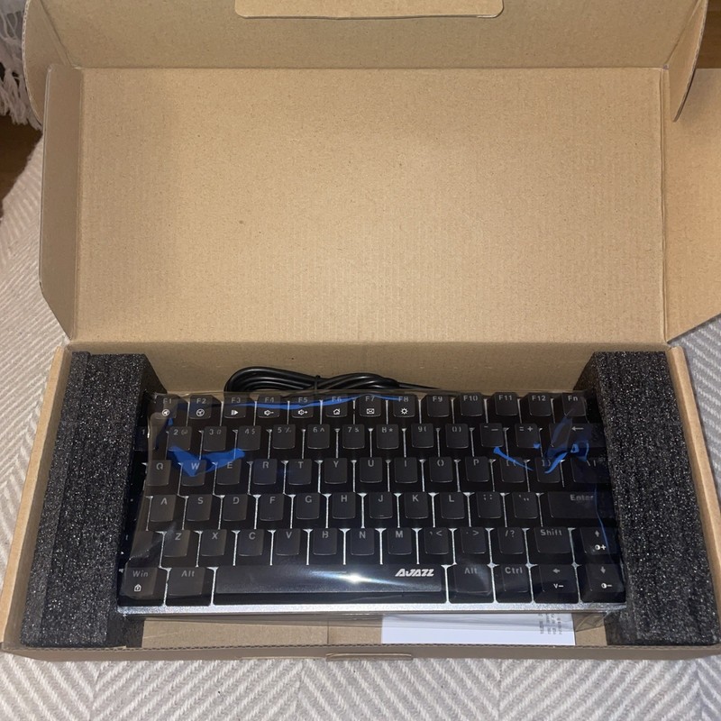 A-jazz x Nacodex Mechanical Keyboard Black with blue light (brand new)