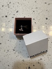 Pandora Plata Esterlina Rosa Mancuerna Cuelga Dije S925 ALE Fitness Gimnasio Peso