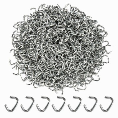 650 PCS Galvanized Hog Rings - Hog Nose Rings 3/8'' Hog Ring Kit Hog Nose Clips