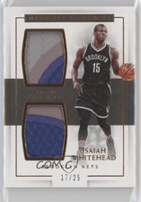 2016 National Treasures Rookie Dual Materials Bronze 17/25 Isaiah Whitehead 4v2