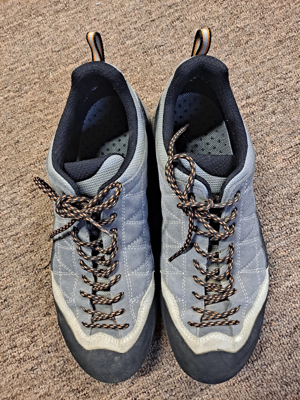 Zapatos de senderismo Scarpa Zen Pro Approach escalada en roca gamuza para hombre talla 11,5 gris