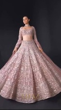 PARTYWEAR BRIDAL LEHENGA CHOLI DESIGNER TAFETASILK LEHNGA DRESS INDIAN BOLLYWOOD